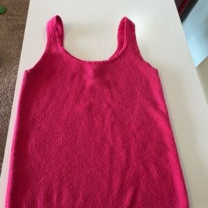 Vibrant Pink Knit Tank Top